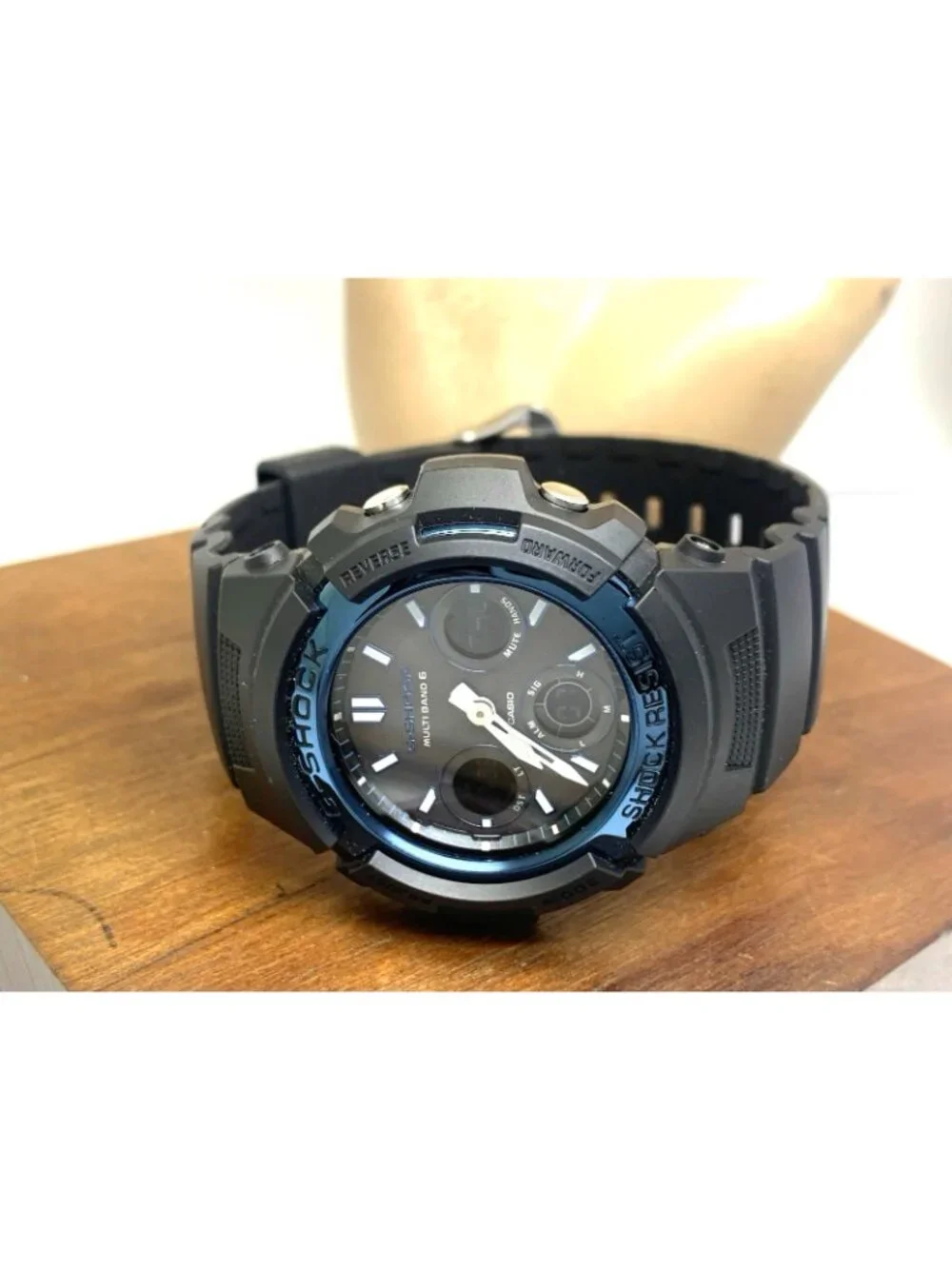 Casio G-Shock Men's Watch AWGM100 Quartz Black Resin Analog Digital 43mm 5230